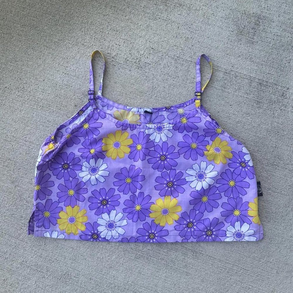 EARLY 2000s INDIE FLORAL SUMMER HAWAIIAN TANK TOP